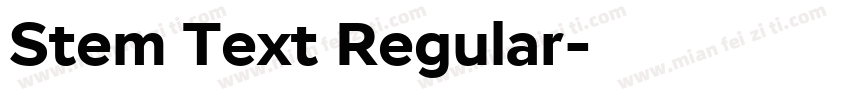 Stem Text Regular字体转换